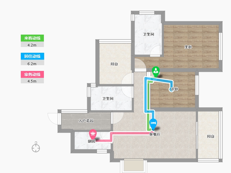 广东省-深圳市-华南西苑-68.12-户型库-动静线