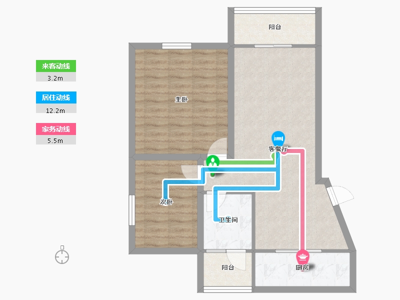 广东省-深圳市-桃源居12区（桃源居）-70.04-户型库-动静线