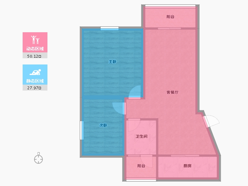 广东省-深圳市-桃源居12区（桃源居）-70.04-户型库-动静分区