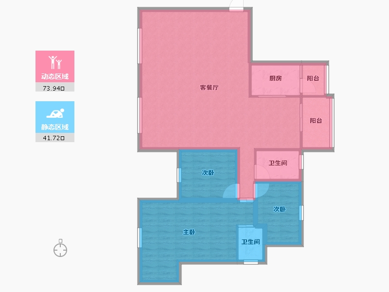 广东省-深圳市-碧海富通城三期-104.71-户型库-动静分区