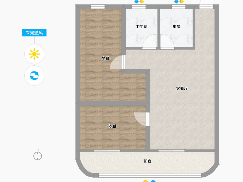 广东省-深圳市-永安商业城-67.42-户型库-采光通风