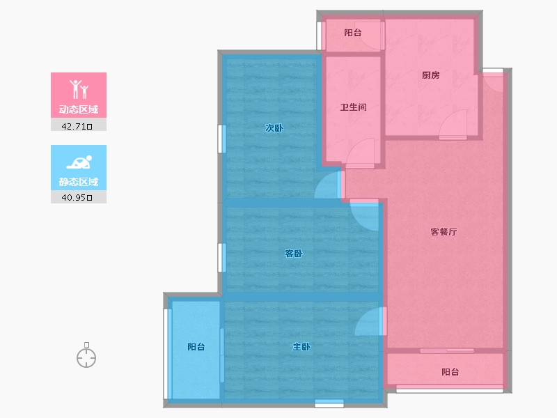 广东省-深圳市-颐合花园-73.91-户型库-动静分区