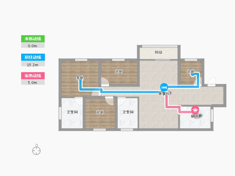 广东省-深圳市-汇龙湾花园-91.32-户型库-动静线