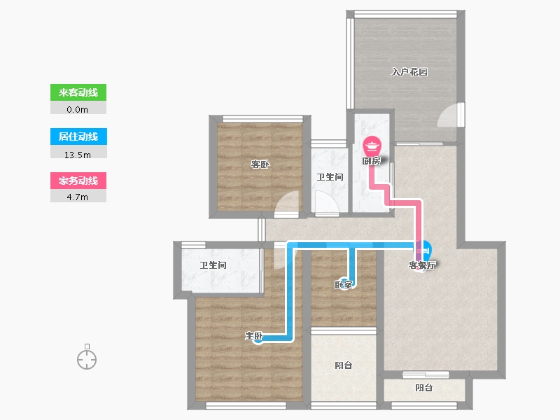 广东省-深圳市-花半里花园-81.23-户型库-动静线