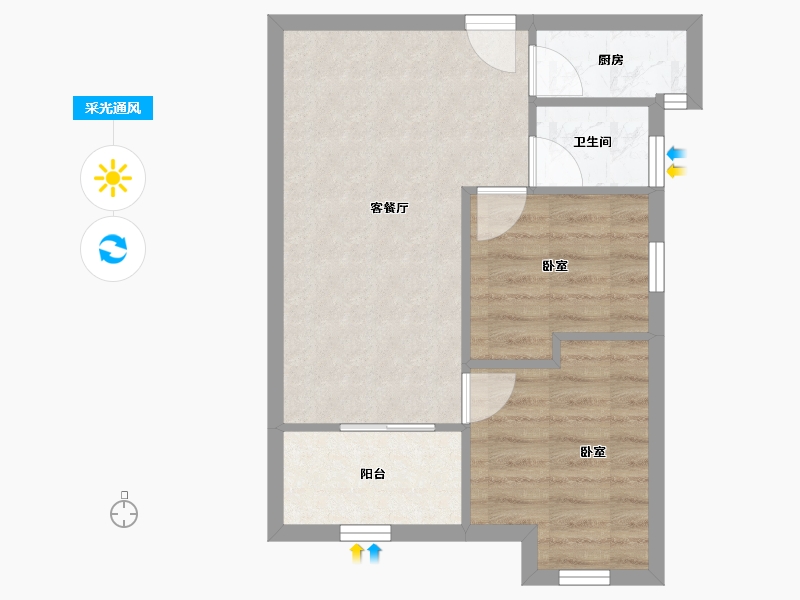 广东省-深圳市-盛世江南-45.37-户型库-采光通风