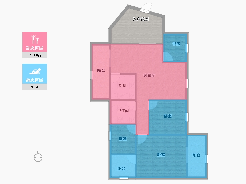 广东省-深圳市-城投七里香榭-88.56-户型库-动静分区