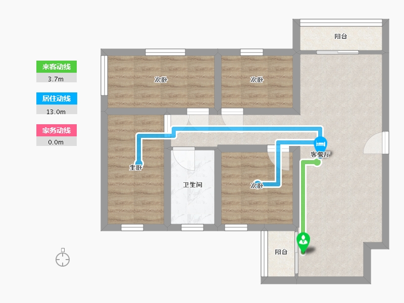 广东省-深圳市-金庸阁一期-64.28-户型库-动静线