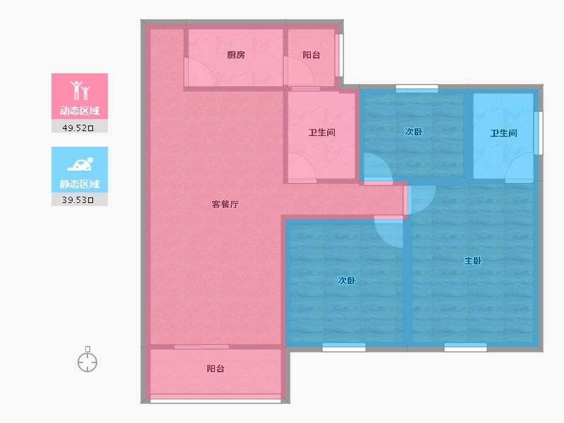 广东省-深圳市-滢水山庄一区-78.83-户型库-动静分区