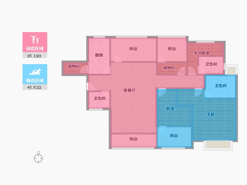 广东省-深圳市-星河盛世-126.46-户型库-动静分区