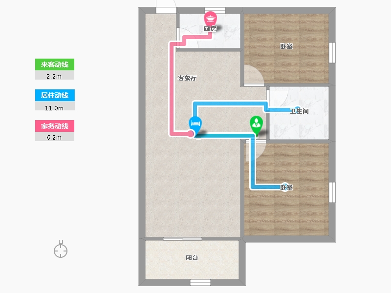 广东省-深圳市-宇峰苑-66.25-户型库-动静线