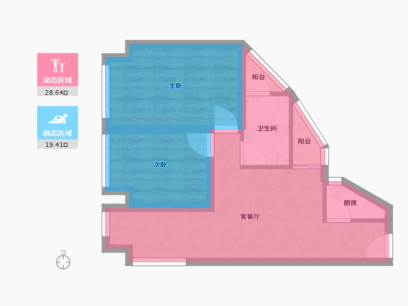 黑龙江省-鹤岗市-宝能太古城南区-41.36-户型库-动静分区