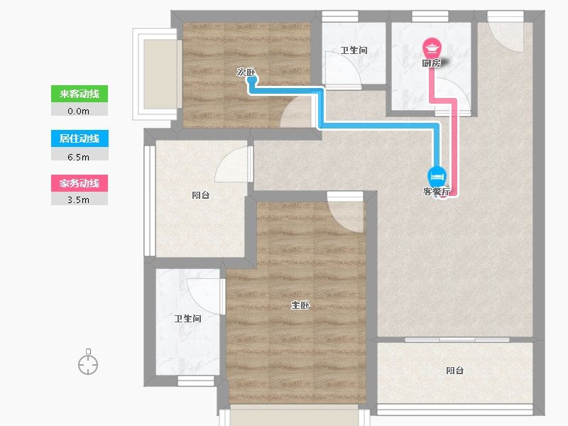 广东省-深圳市-佳华领域广场一期-61.28-户型库-动静线