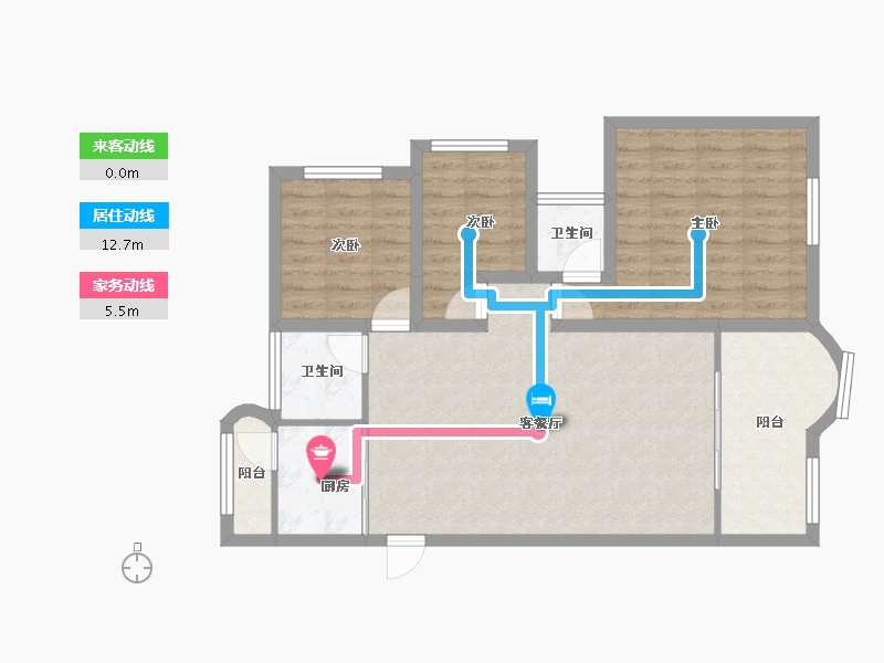 黑龙江省-鹤岗市-海尚国际-82.68-户型库-动静线