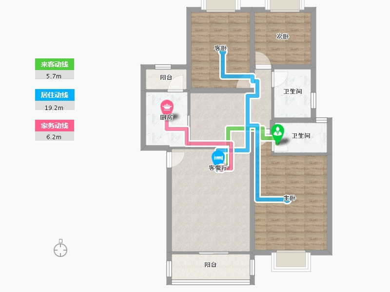 广东省-深圳市-锦绣江南一二三期-92.71-户型库-动静线