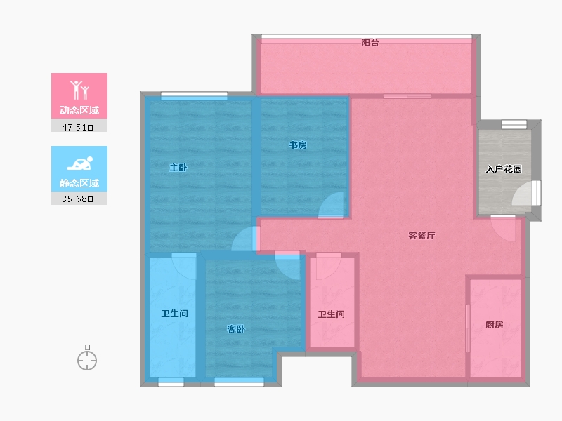 广东省-深圳市-盛世江南-77.60-户型库-动静分区