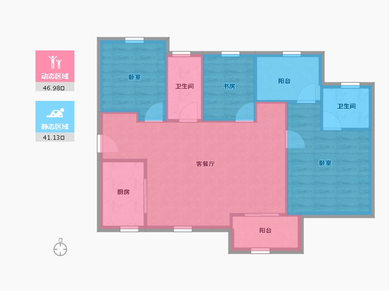 广东省-深圳市-天玑公馆-80.21-户型库-动静分区