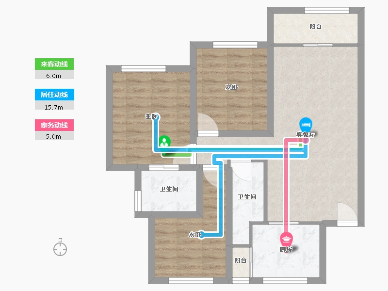 广东省-深圳市-中海锦城-69.84-户型库-动静线