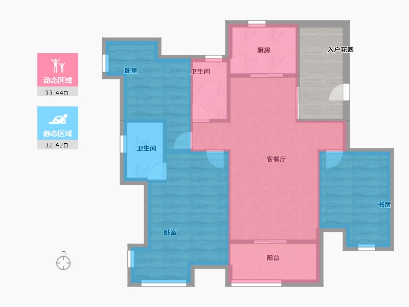 广东省-深圳市-盛世江南-63.99-户型库-动静分区