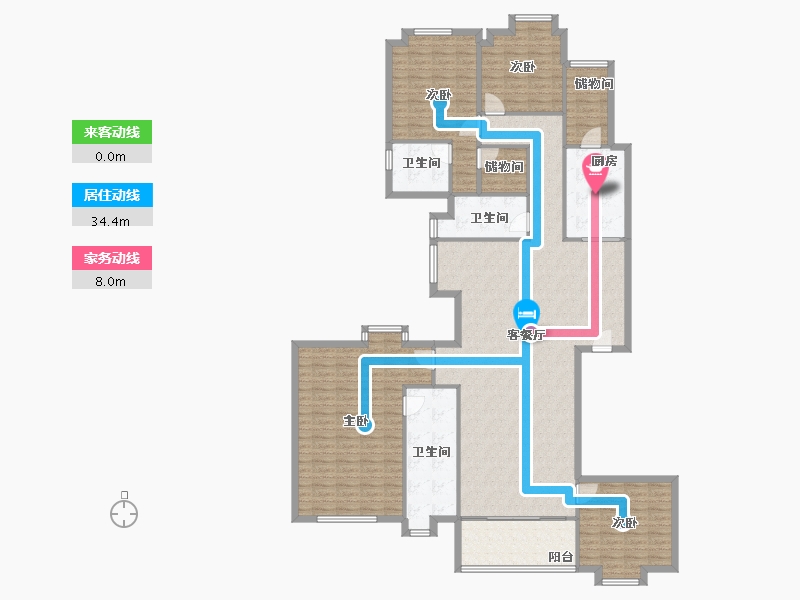 黑龙江省-鹤岗市-水湾1979-186.25-户型库-动静线