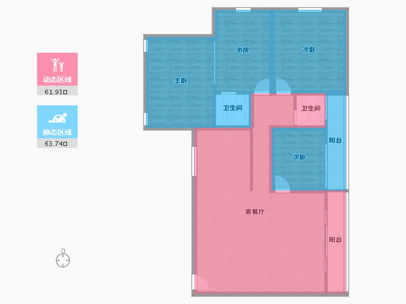 广东省-深圳市-阅山华府-113.69-户型库-动静分区