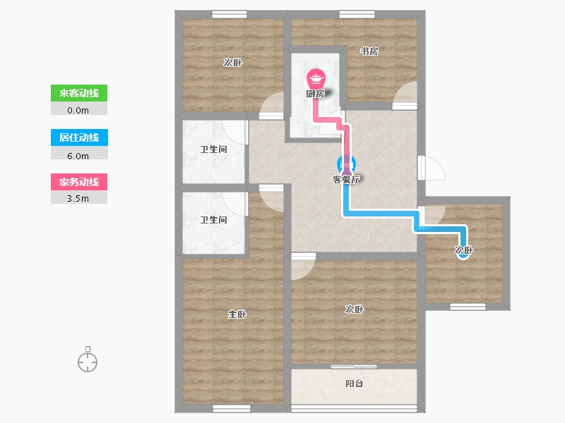 广东省-深圳市-汇龙苑-93.95-户型库-动静线