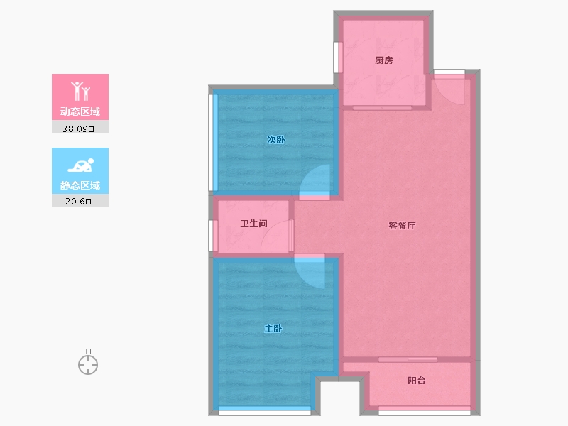 广东省-深圳市-南景豪庭-51.85-户型库-动静分区