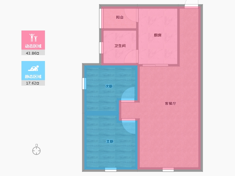 广东省-深圳市-中房怡芬花园-54.43-户型库-动静分区