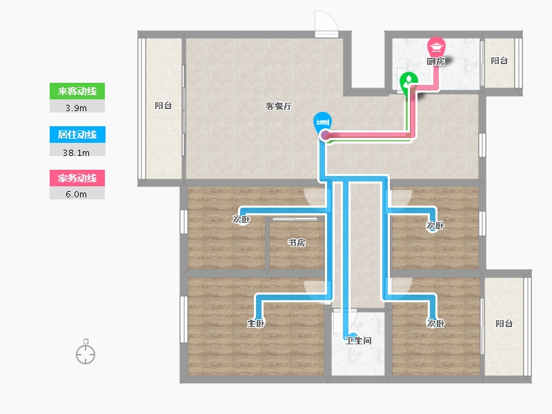 广东省-深圳市-圣莫丽斯-110.95-户型库-动静线