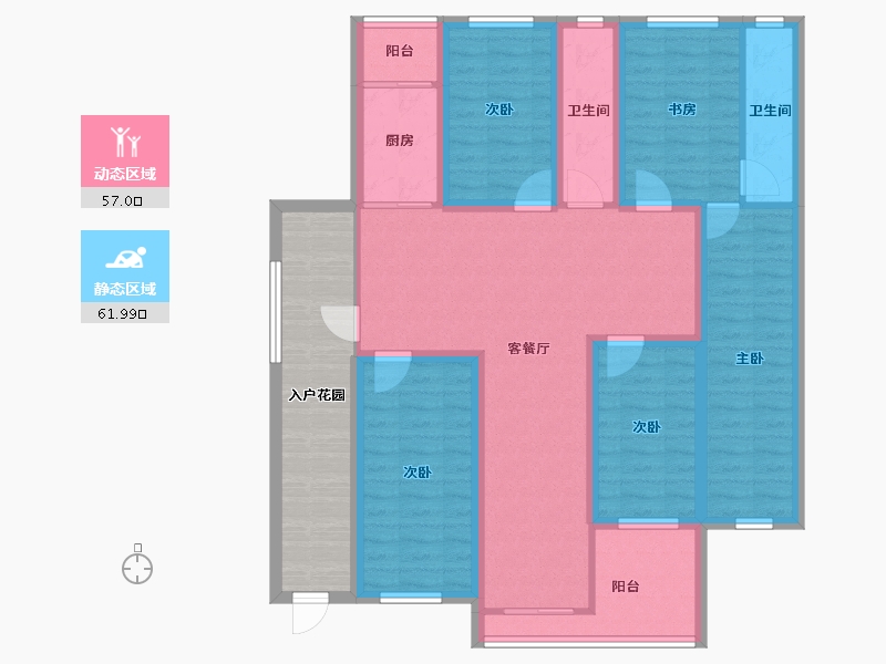 广东省-深圳市-锦绣江南一二三期-117.36-户型库-动静分区