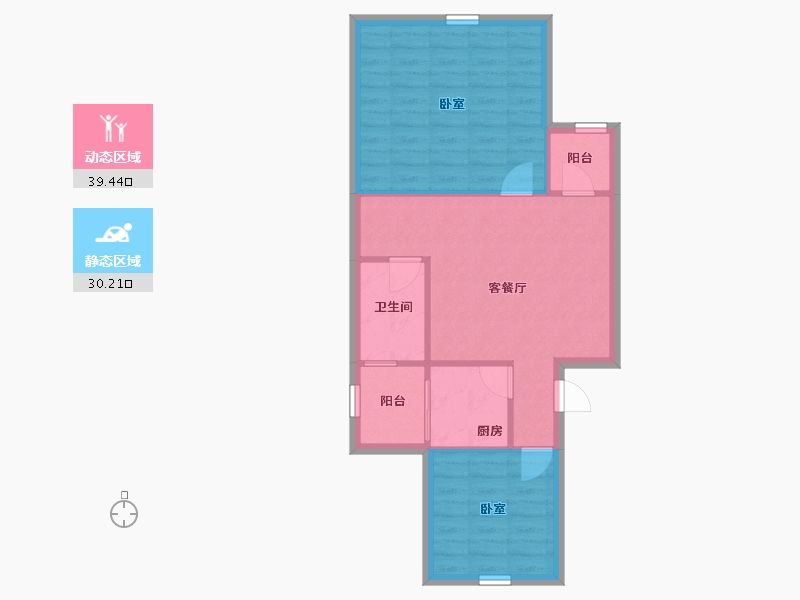 广东省-深圳市-福景花园-63.09-户型库-动静分区