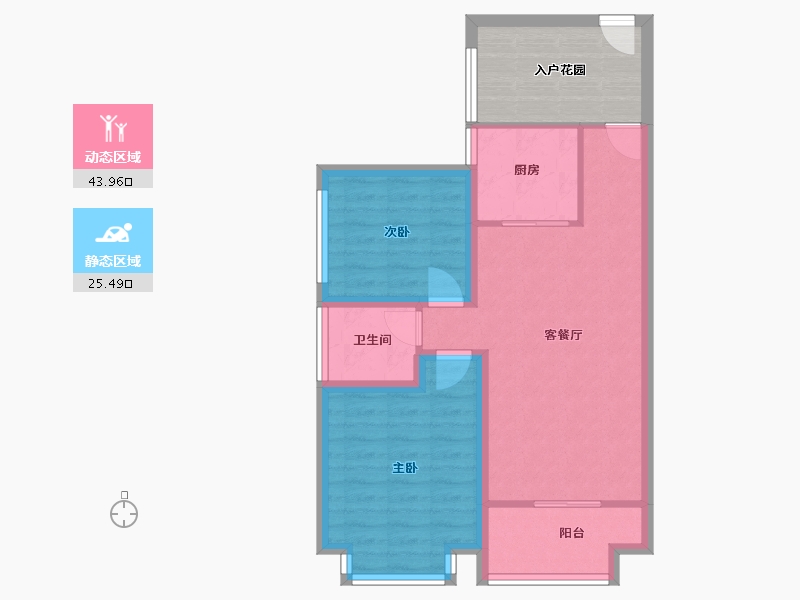 广东省-深圳市-清湖湾花园-70.07-户型库-动静分区