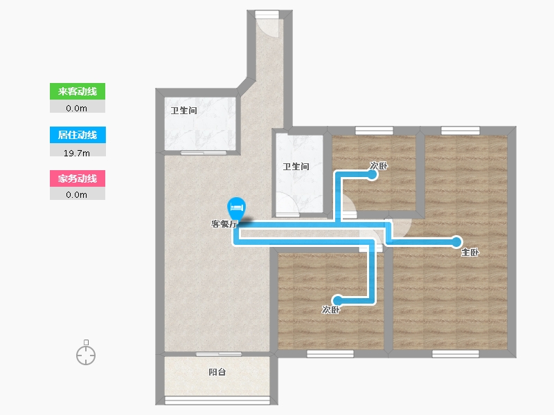 广东省-深圳市-汇龙湾花园-70.40-户型库-动静线