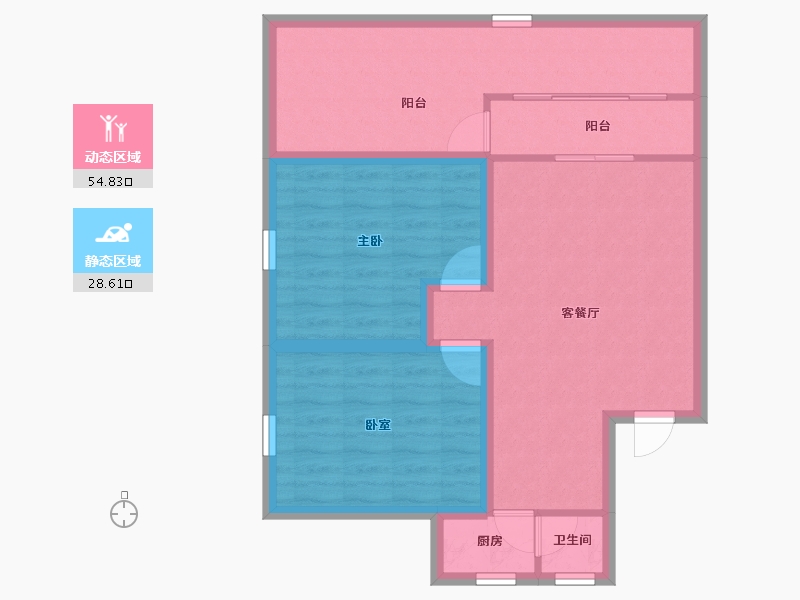 广东省-深圳市-滢水山庄二区-74.61-户型库-动静分区