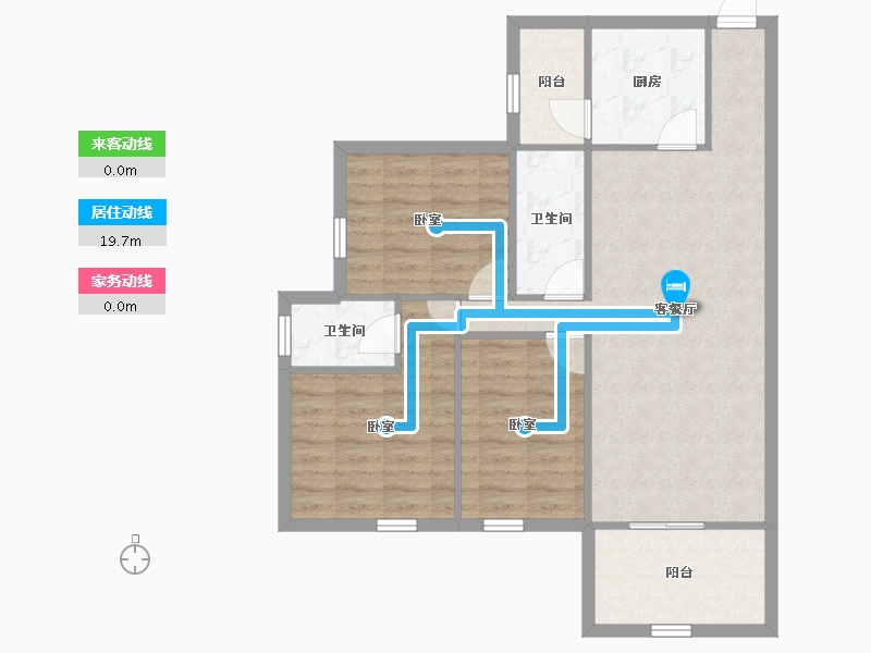 广东省-深圳市-万科翰邻城-81.94-户型库-动静线