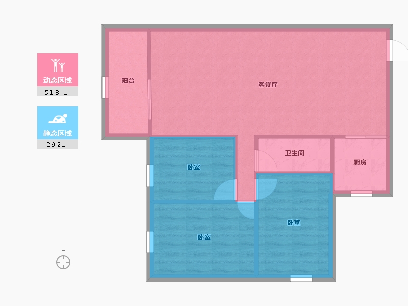 广东省-深圳市-滢水山庄一区-74.04-户型库-动静分区