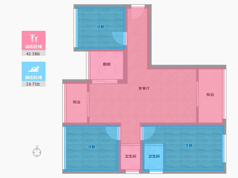 广东省-深圳市-阳基新天地-62.87-户型库-动静分区