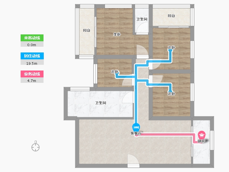 广东省-深圳市-和谐家园-71.03-户型库-动静线