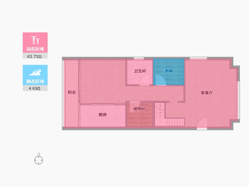 广东省-深圳市-世纪春城四期-62.29-户型库-动静分区