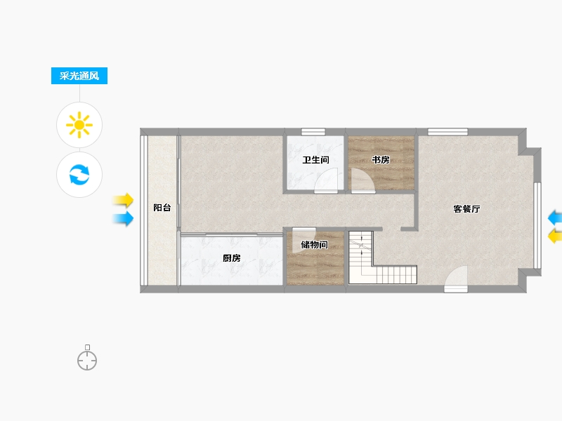 广东省-深圳市-世纪春城四期-62.29-户型库-采光通风