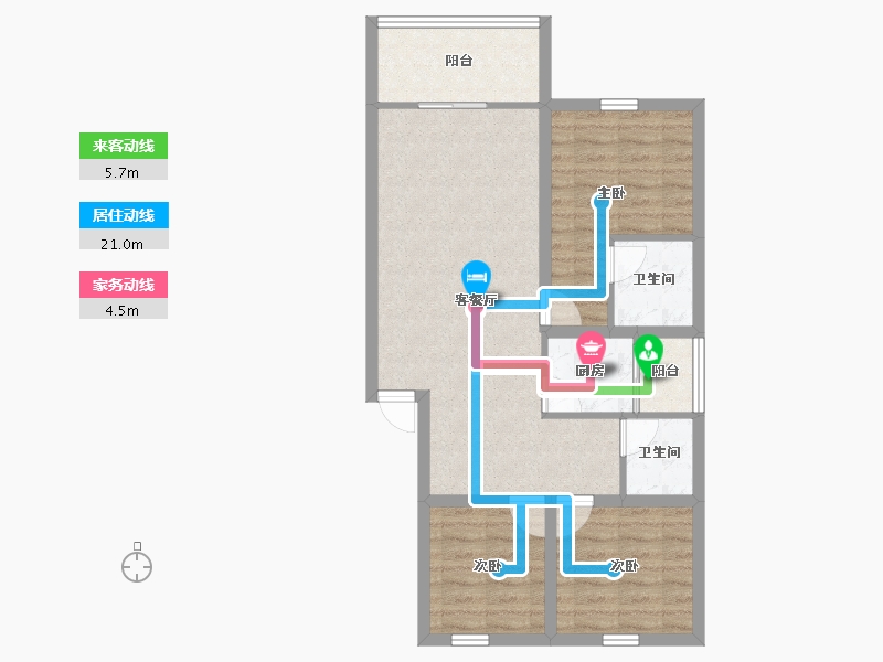 广东省-深圳市-锦绣江南一二三期-73.94-户型库-动静线