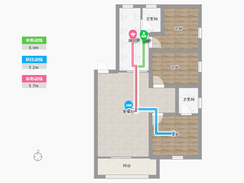 广东省-深圳市-滢水山庄二区-71.01-户型库-动静线