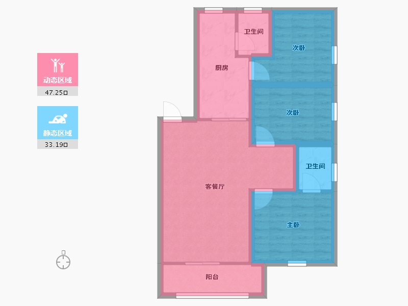 广东省-深圳市-滢水山庄二区-71.01-户型库-动静分区