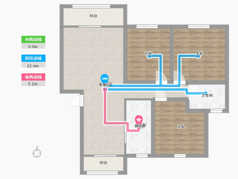 广东省-深圳市-世纪春城二期-83.50-户型库-动静线