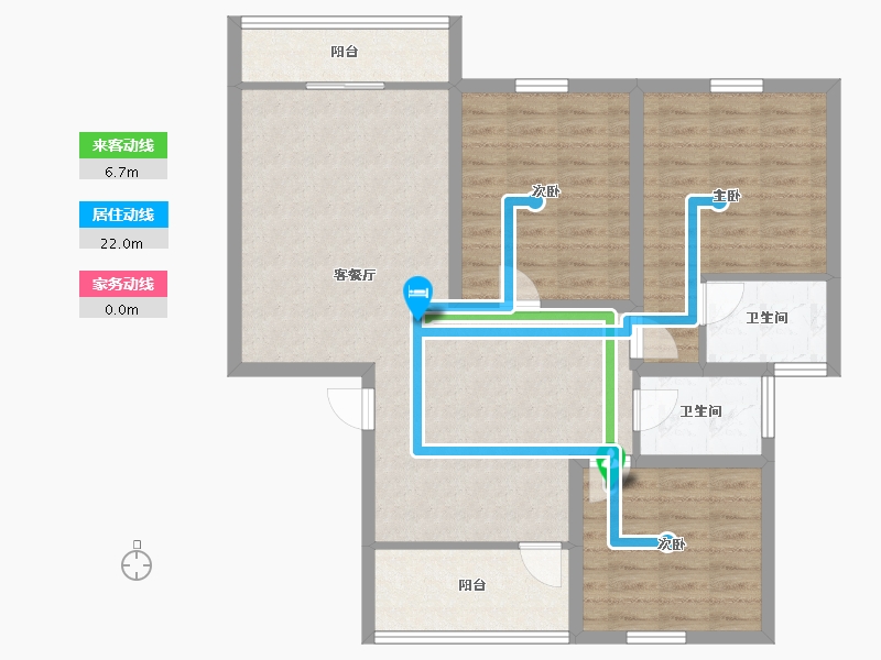 广东省-深圳市-世纪春城二期-94.29-户型库-动静线