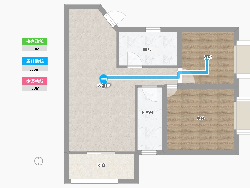 广东省-深圳市-金海燕花园-59.43-户型库-动静线