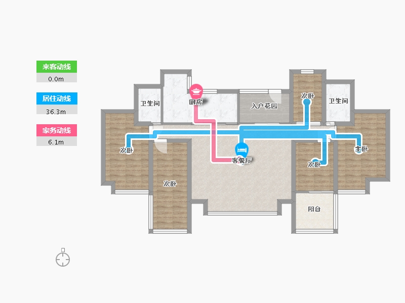 广东省-深圳市-世纪春城四期-111.15-户型库-动静线