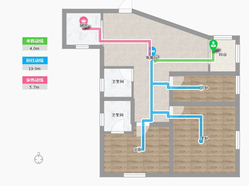 黑龙江省-鹤岗市-华府假日-71.32-户型库-动静线