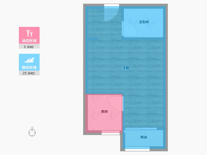 广东省-深圳市-深业泰然观澜玫瑰苑-26.48-户型库-动静分区