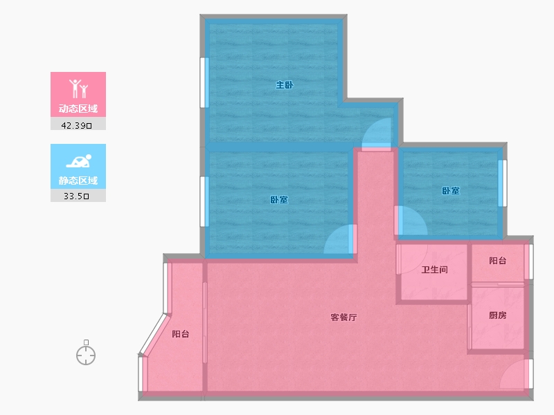 广东省-深圳市-梅花新园-67.00-户型库-动静分区