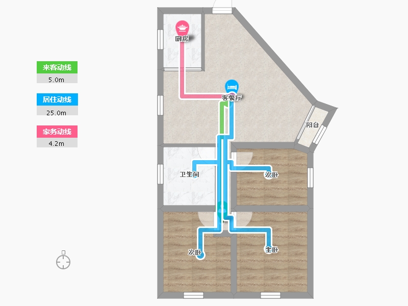 黑龙江省-鹤岗市-华府假日-57.37-户型库-动静线